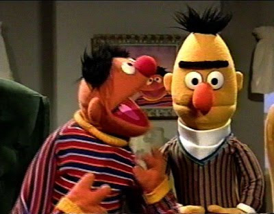 I even had a Bert puppet! I was the cool kid. 